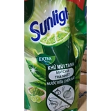 Nước rửa chén Sunlight Extra khử mùi tanh match trà nhật túi 3.4kg